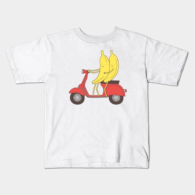 go bananas! Kids T-Shirt by milkyprint